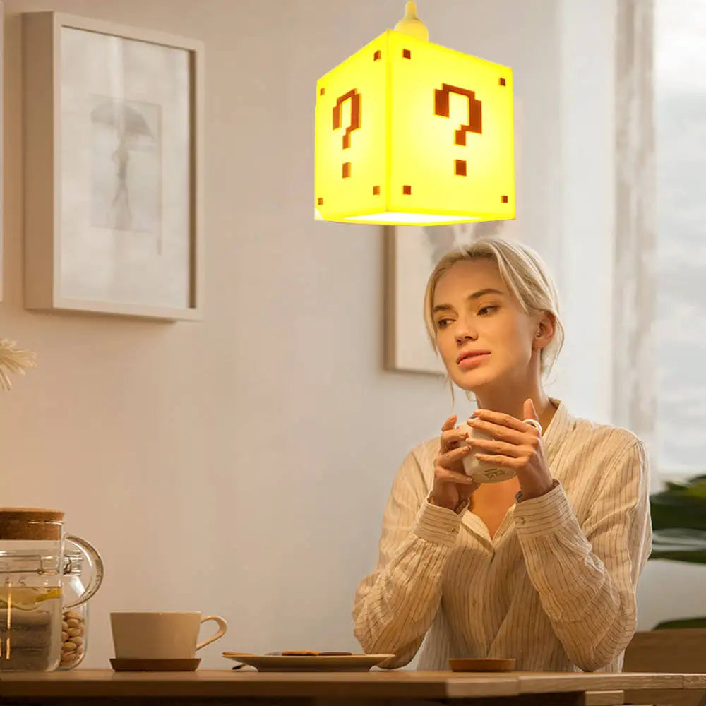 Question Block Hanging Lamp