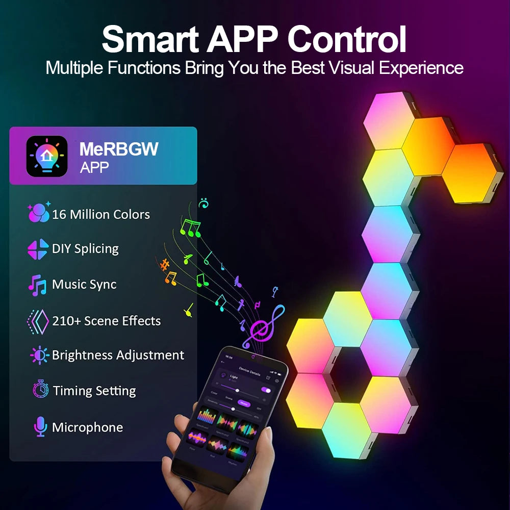 RGB Smart Hex Wall Lamp