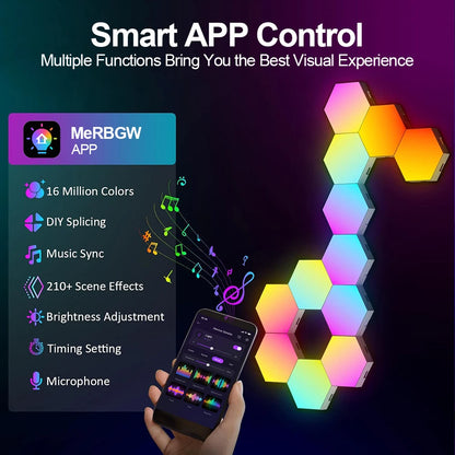 RGB Smart Hex Wall Lamp