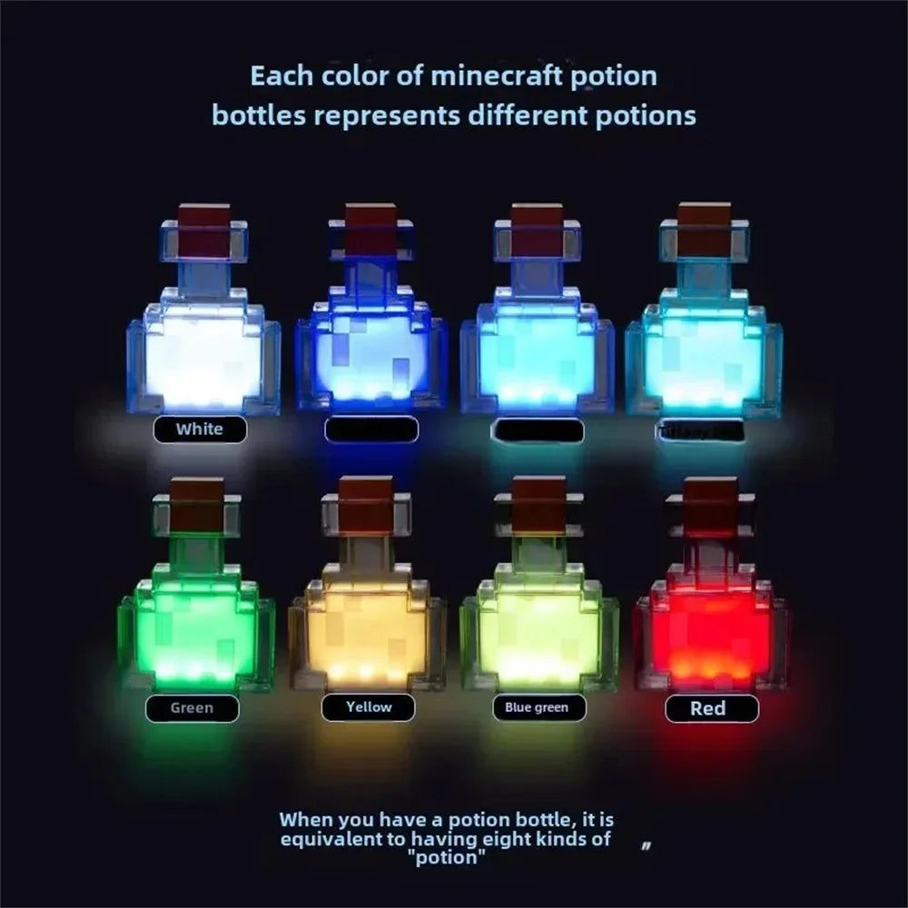 Pixel Potion Bottle Night Light