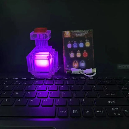 Pixel Potion Bottle Night Light