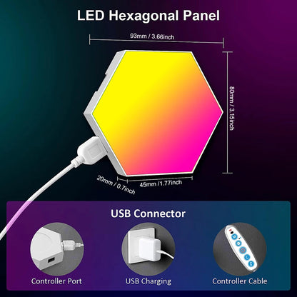 RGB Smart Hex Wall Lamp